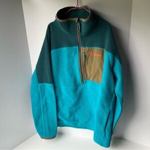 Cotopaxi Teal and Olive Performance Jacket